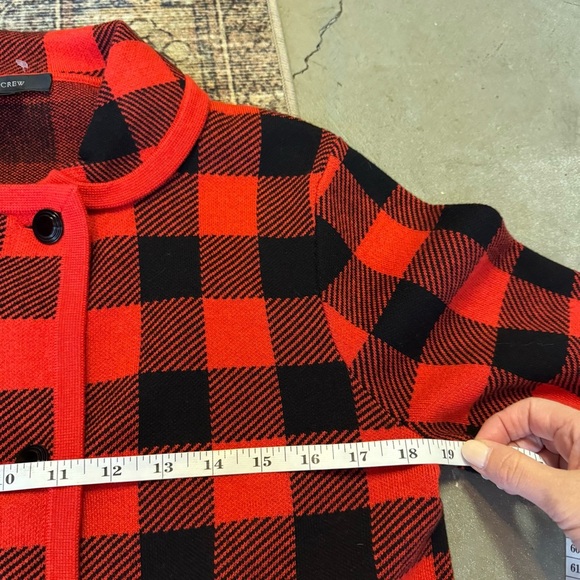 J.Crew Double-breasted sweater-jacket in Buffalo check - Picture 10 of 11